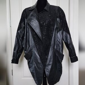 Leather Vintage Winlit 80s Coat